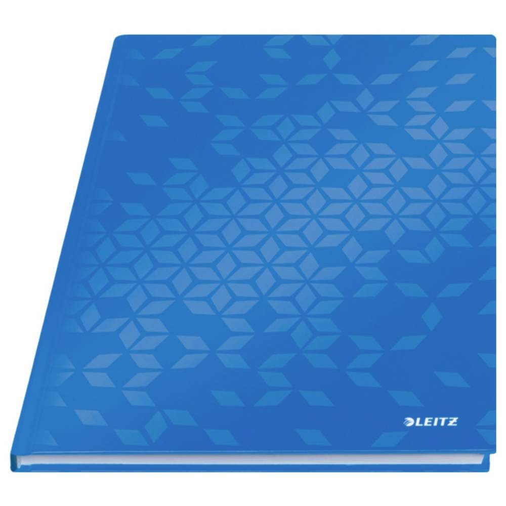 LEITZ Notizbuch 46251036 Notizbuch liniert Blau 80 Blatt DIN A4