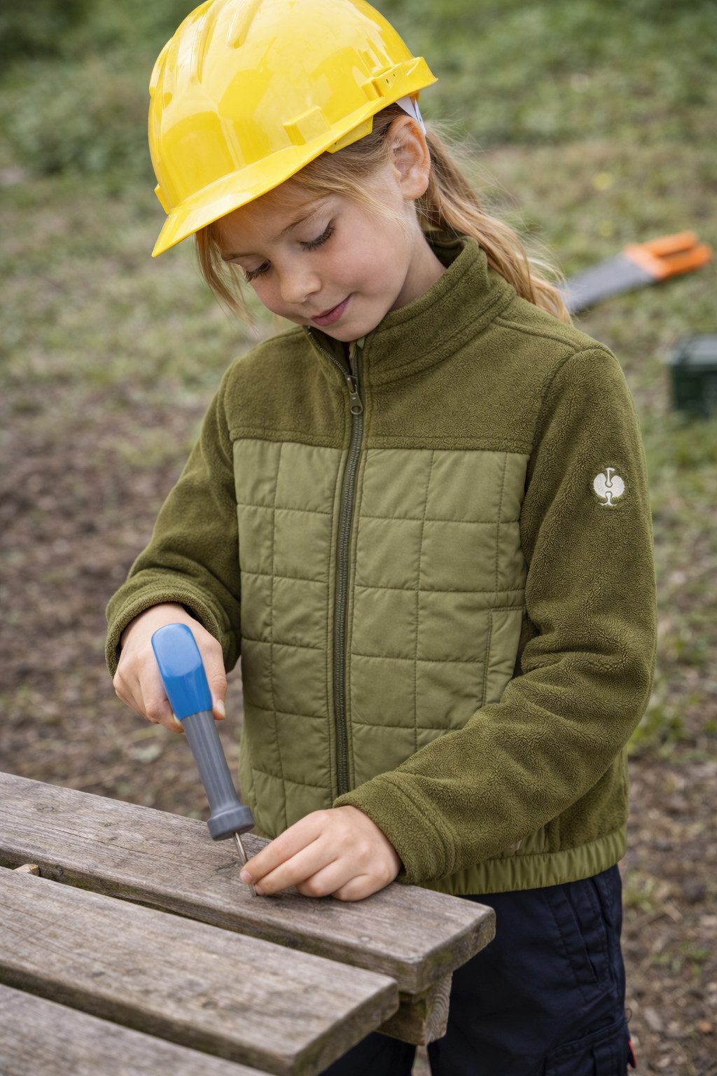 Engelbert Strauss Fleecejacke Hybrid Fleecejacke e.s.concrete, Kinder