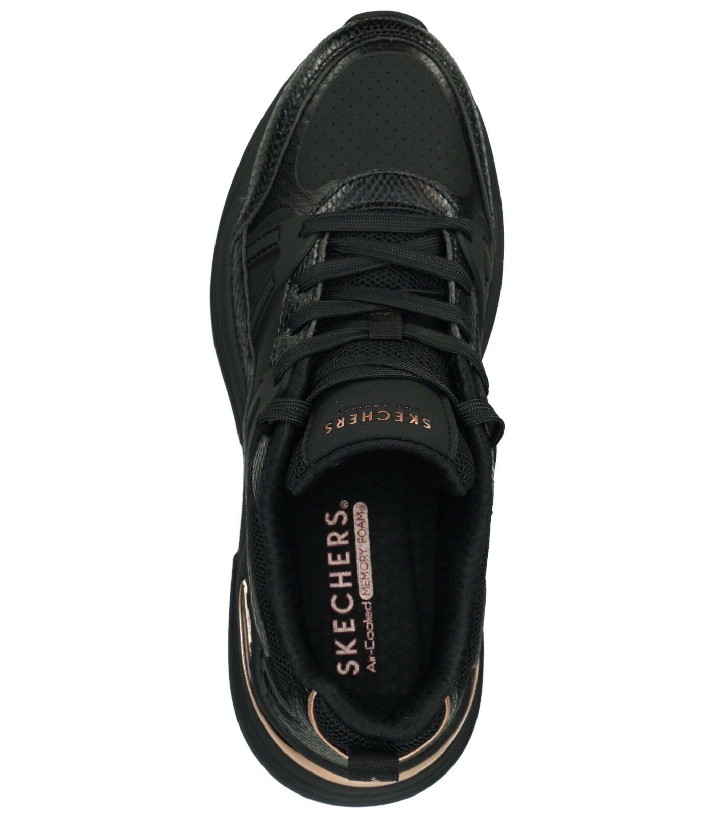 Schwarz Lederimitat/Textil Sneaker Sneaker Skechers