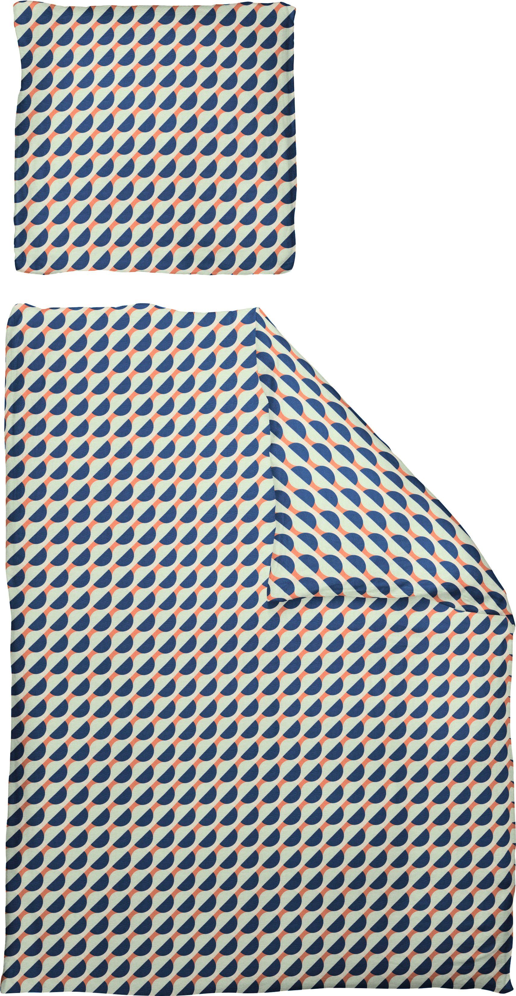 Adam Bettwäsche Circles, Renforcé, 2 teilig, aus 100 % Bio-Baumwolle, 2 teilig - Bettwäsche Set