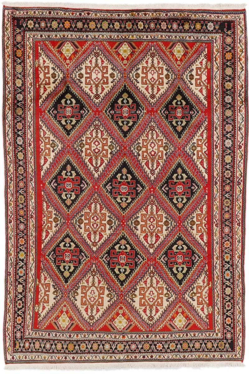 Orientteppich Shiraz 203x299 Handgeknüpfter Orientteppich / Perserteppich, Nain Trading, rechteckig, Höhe: 10 mm