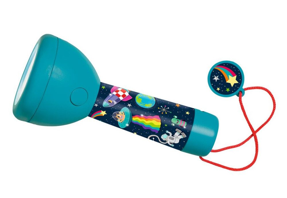 Moses. Verlag Taschenlampe Space, kompakte und robuste Kindertaschenlampe mit 4 LEDs