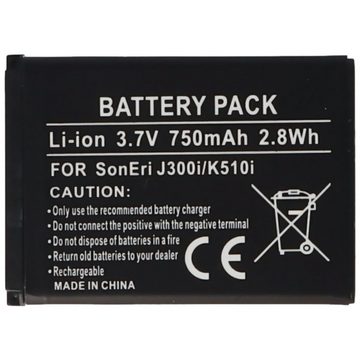 AccuCell Akku passend für den Sony BST-36 Akku, Sony Ericsson Z550i, W200i, K5 Smartphone-Akku 750 mAh (3,7 V)