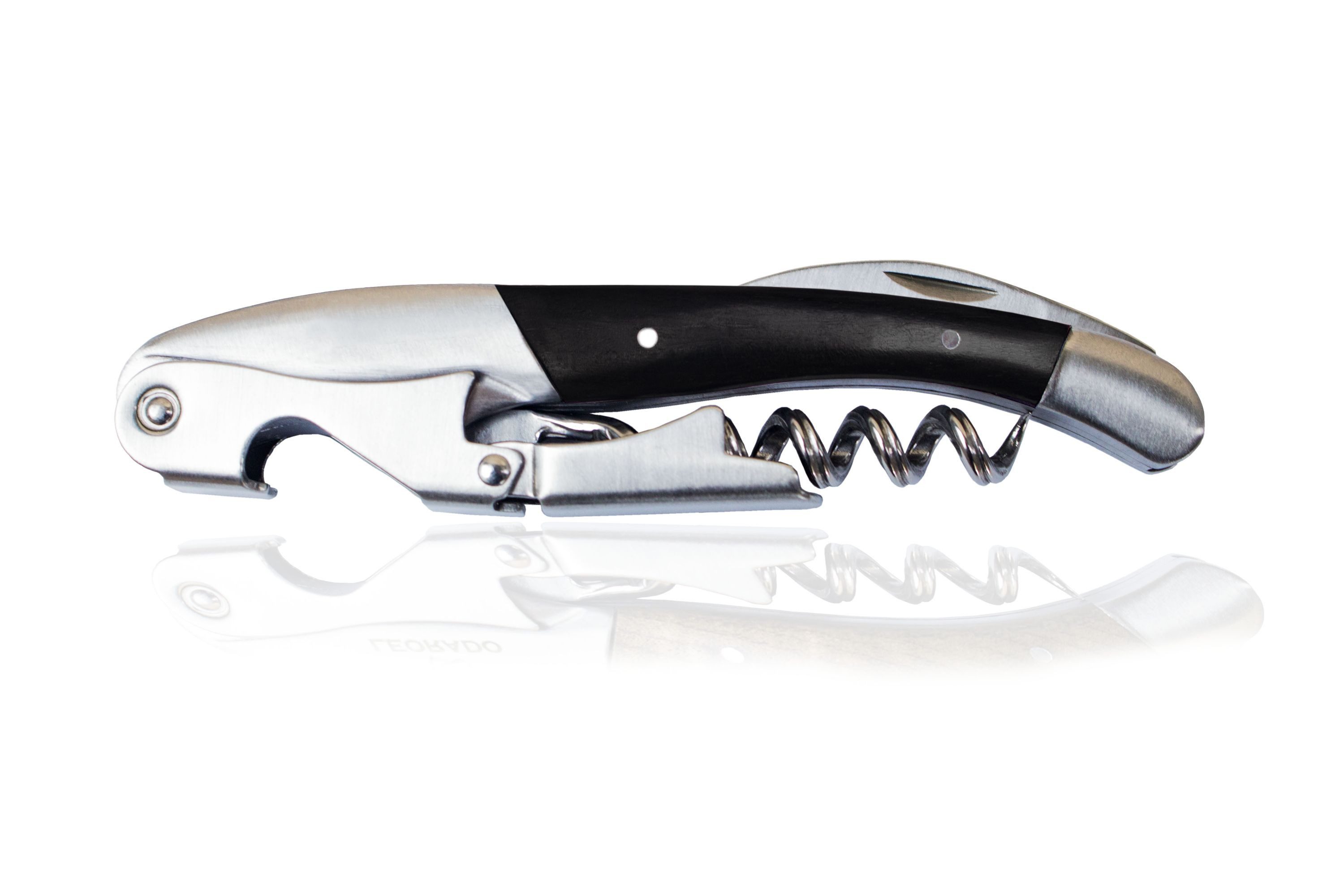 Korkenzieher Kellnermesser EBONY Wein Flaschenöffner Profi Sommeliermesser