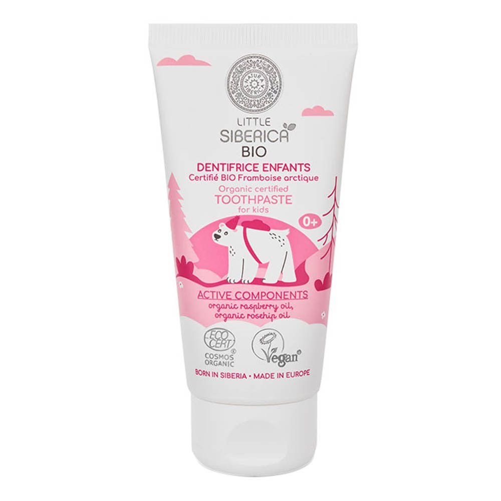 Natura Siberica Mundspray, Little Siberica Bio - Kinderzahncreme Himbeere 60ml