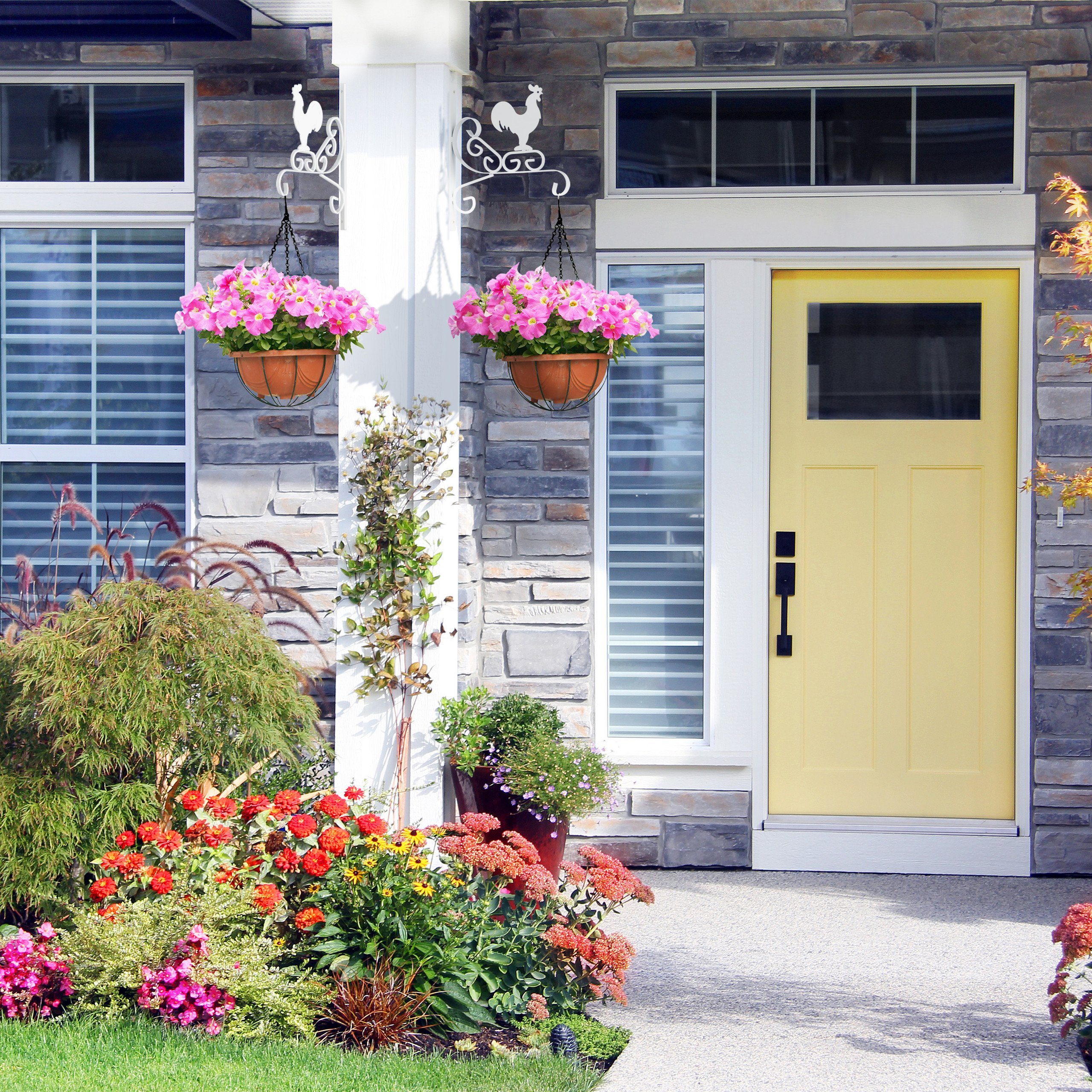relaxdays Wandhaken Blumenampelhalterung mit Hahn 2er günstig online kaufen
