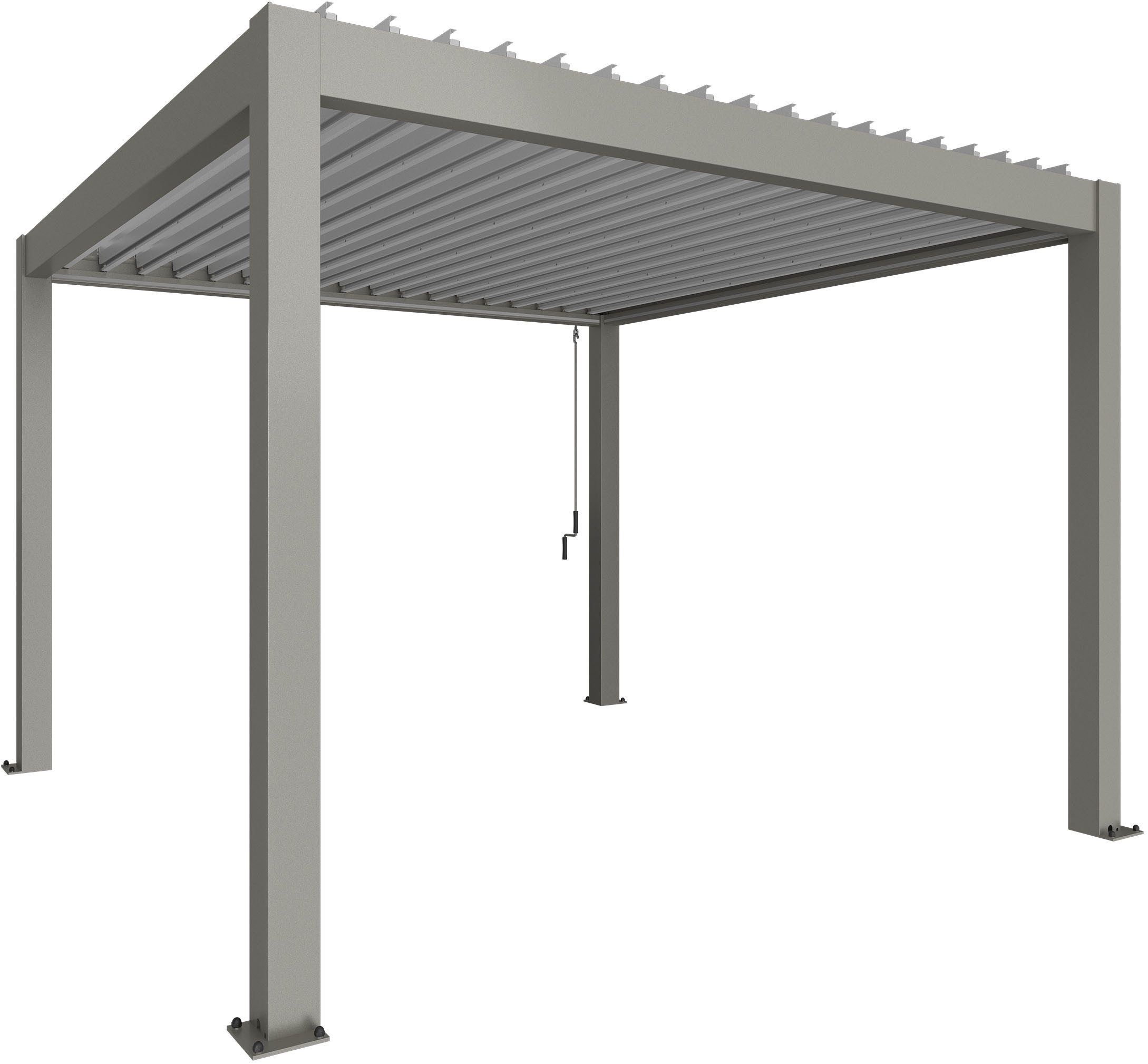 Biohort Pergola 3,5x3,5 m, verschiedene Farben, 367,5x367,5x264 cm, ausgezeichnet mit dem Red Dot Design Award