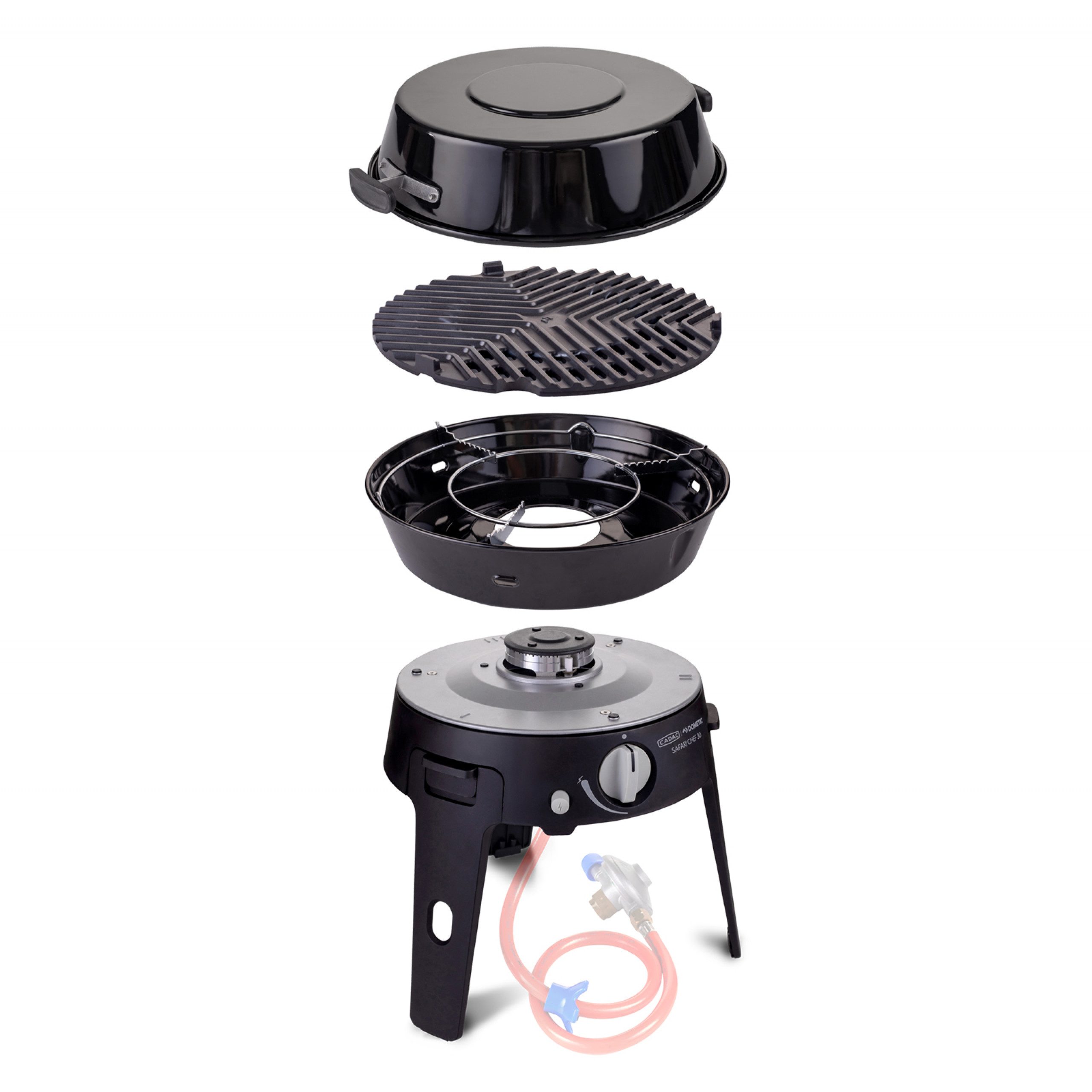 Camping-Gasgrill Cadac Safari Chef 30 LP Combo 30mbar Gasgrill Campinggrill ø 30 cm