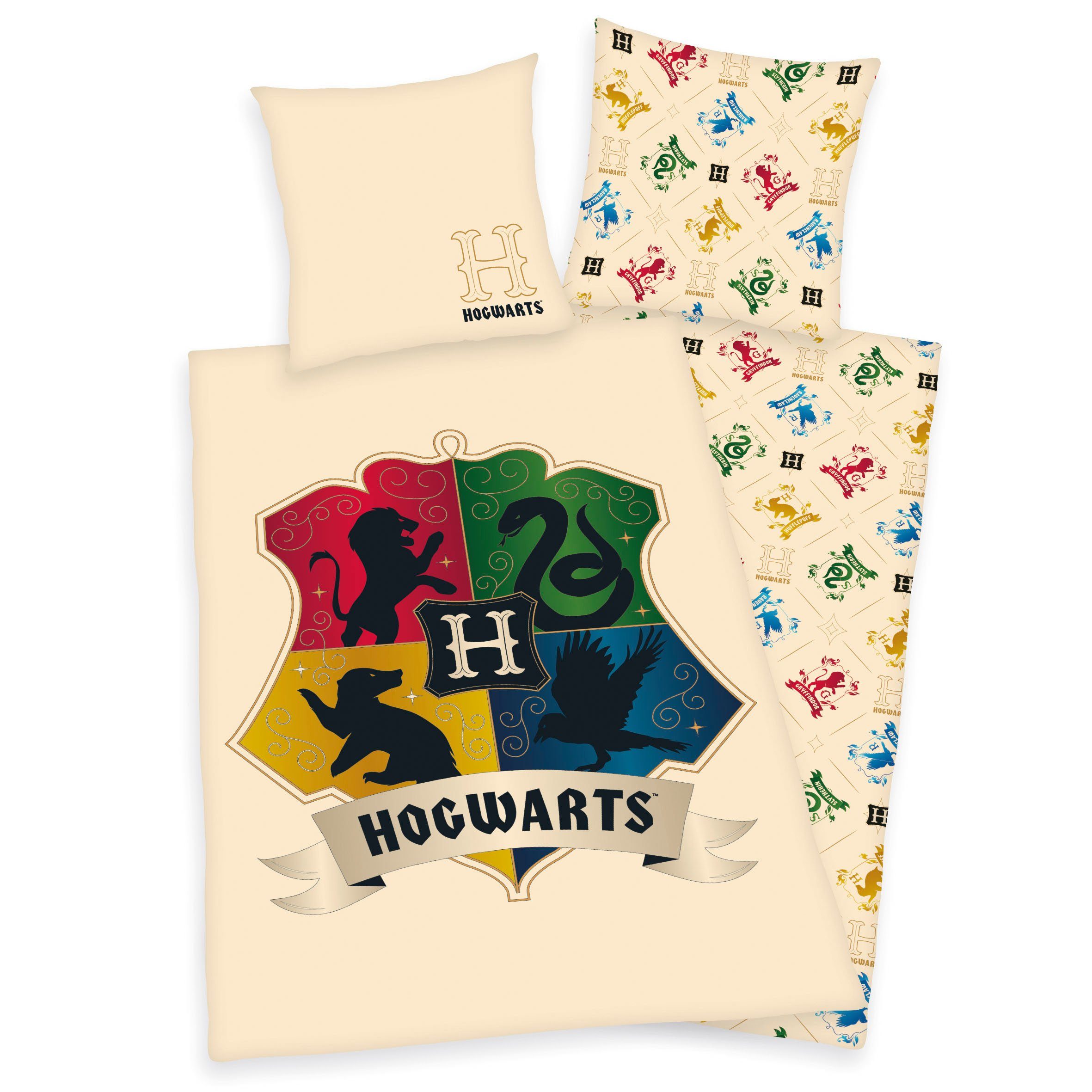 Harry Potter Wendebettwäsche Harry Potter, Linon, mit tollem Harry Potter Motiv