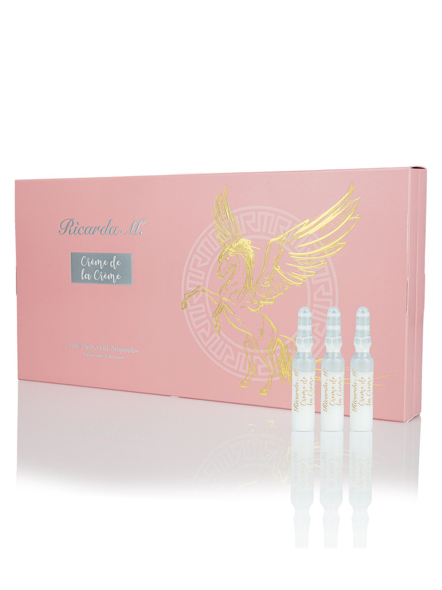 Ricarda M. Gesichtsserum l Anti-Aging Ampullen mit Gold, Silber & Platin, 56-tlg., Sofort-Glättung, Feuchtigkeits-Boost & straffere Haut