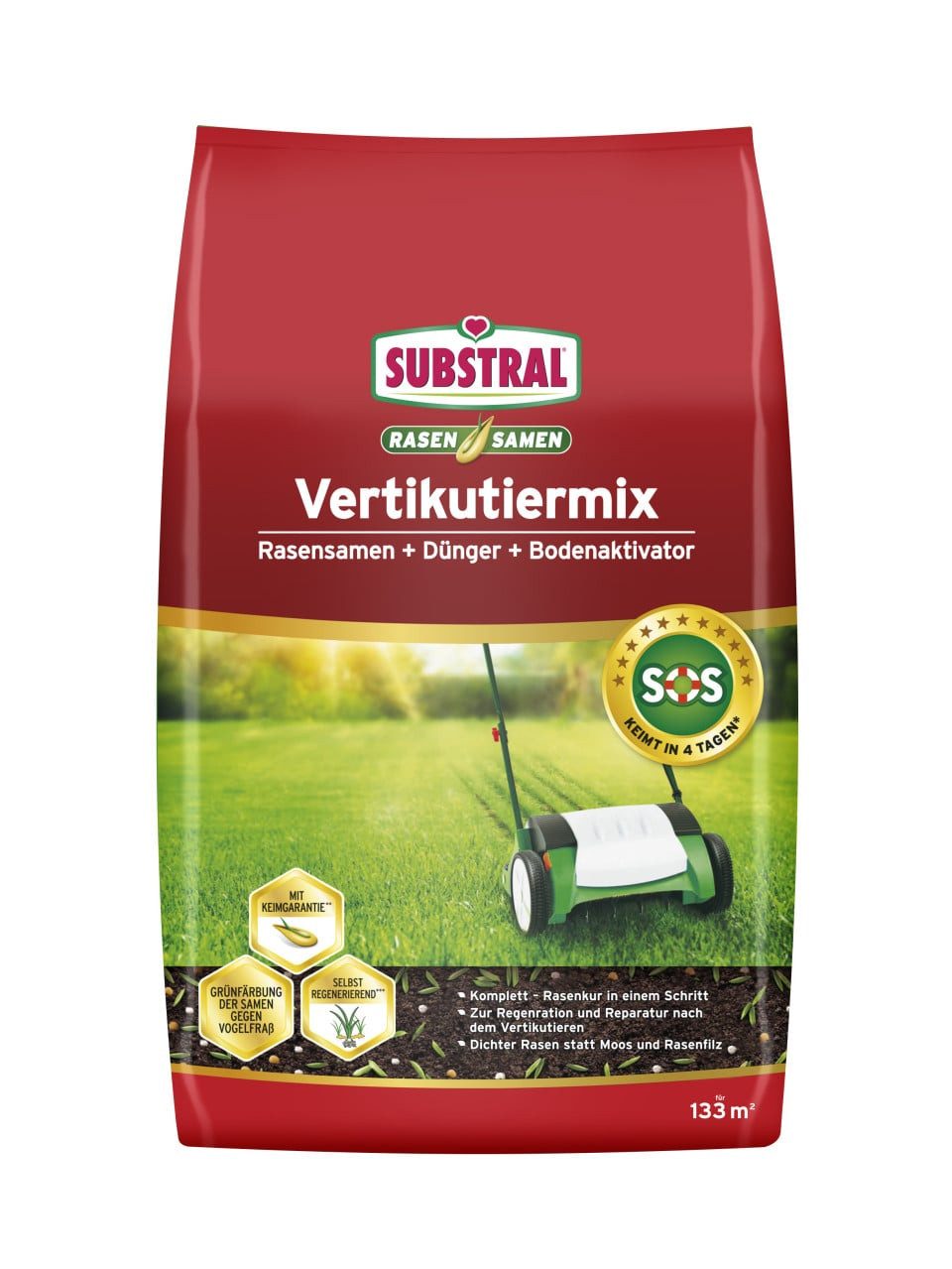 Substral Rasensamen Substral Vertikutiermix 4 kg für 133 m²
