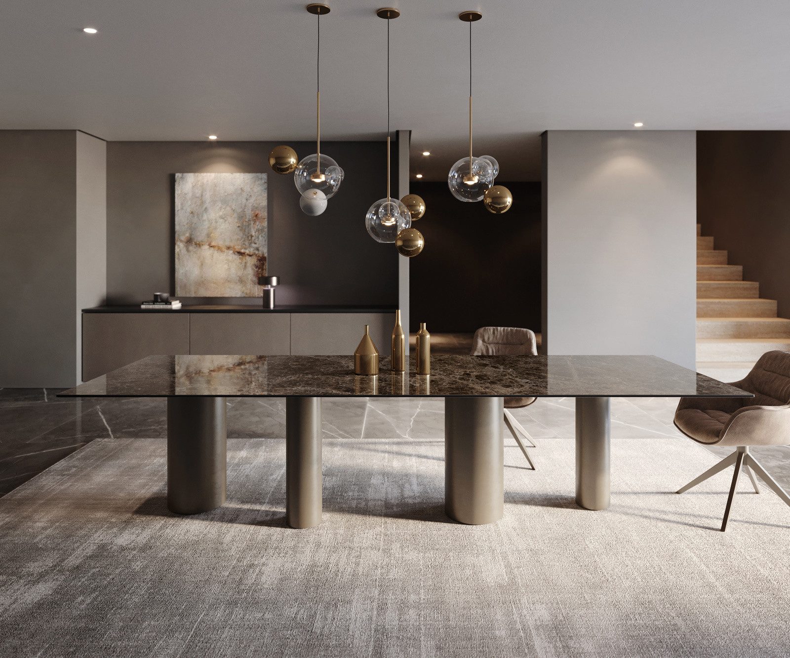 DELIFE Esstisch Edge, Keramik Laminam® Emperador günstig online kaufen