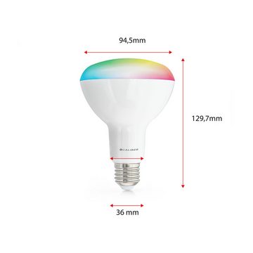 Caliber Smarte LED-Leuchte Caliber Wifi LED E27 RGB+Warm White + Cool White HBT-BR30