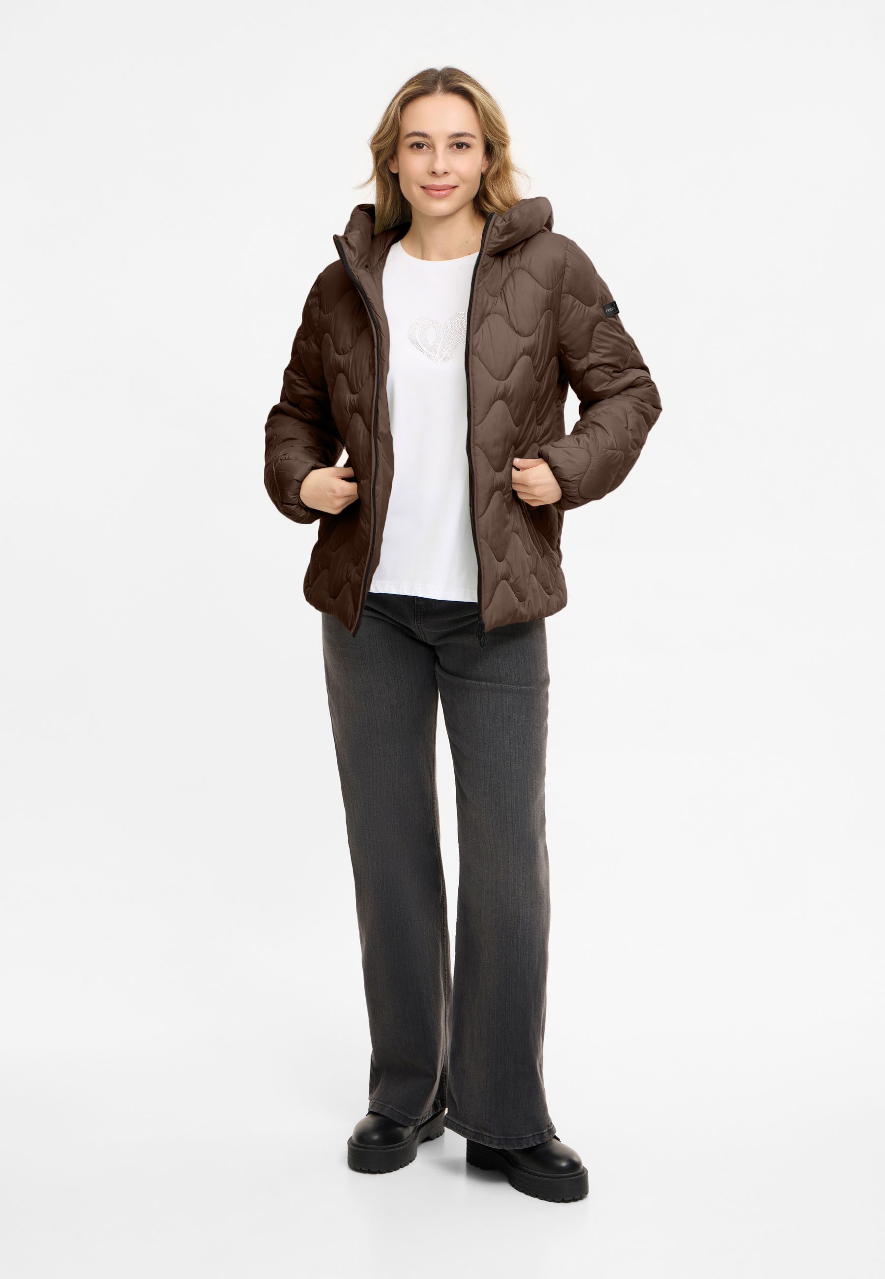 Frieda & Freddies Winterjacke Frieda & Freddies Steppjacke mit Wellensteppung
