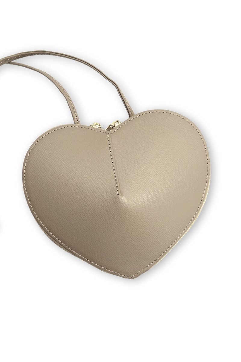 VIDO jewelry & more Handtasche Trachtentasche - HERZERL - taupe, rosa, salbei, dunkelgrau