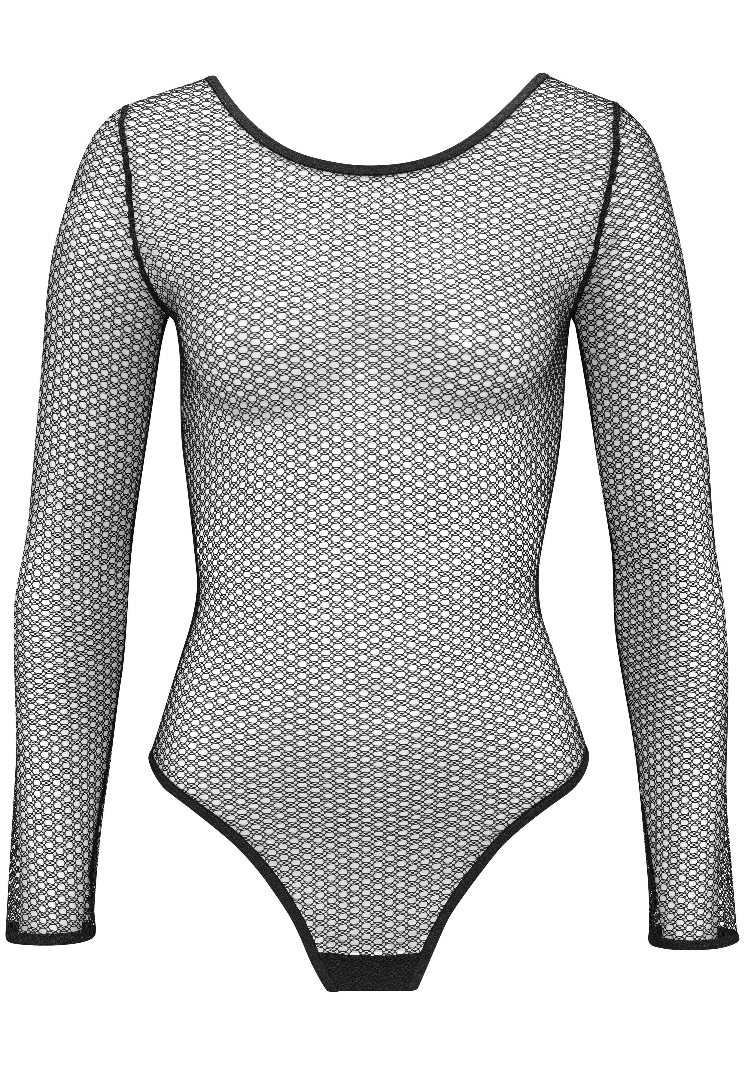 petite fleur gold Stringbody aus transparentem Mesh, Dessous, Reizwäsche. Reduzierter Preis € 24,99. Unverbindliche Preisempfehlung € 29,99