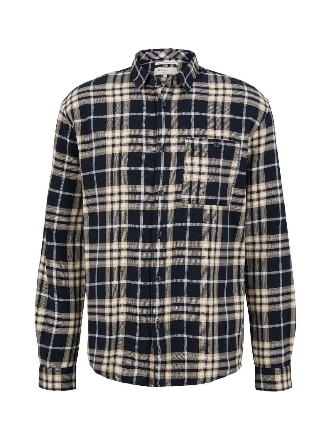 TOM TAILOR Denim Langarmhemd CHECKED (1-tlg) günstig online kaufen