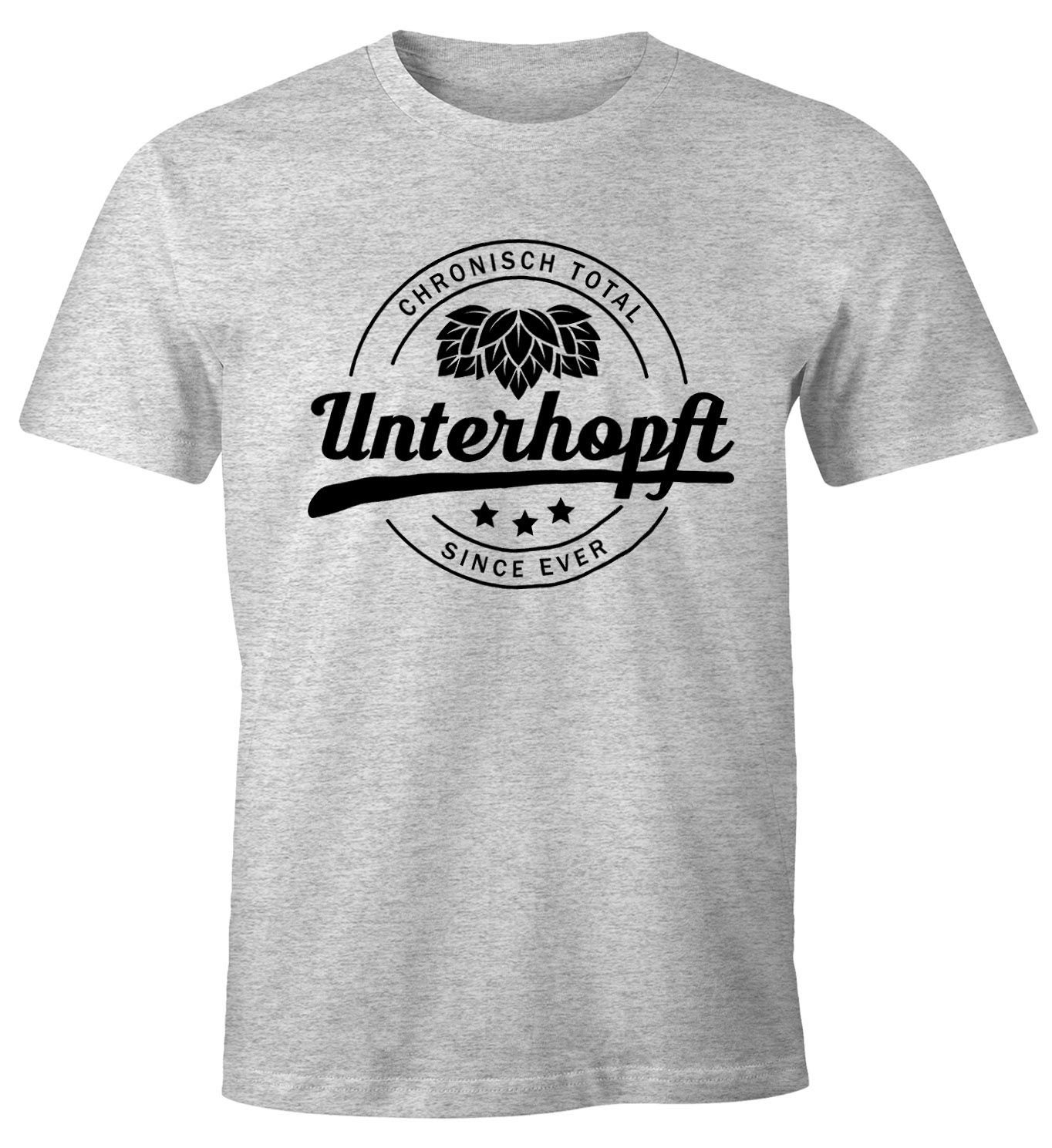MoonWorks Print-Shirt Chronisch Unterhopft Total Herren günstig online kaufen