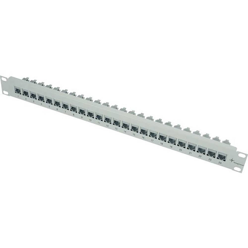 19″ Modulträger, bestückt Netzwerk-Patch-Panel
