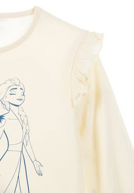 Disney Frozen Langarmshirt Die Eiskönigin Mädchen Lonsleeve Langarm-Shirt Elsa und Anna Let it go