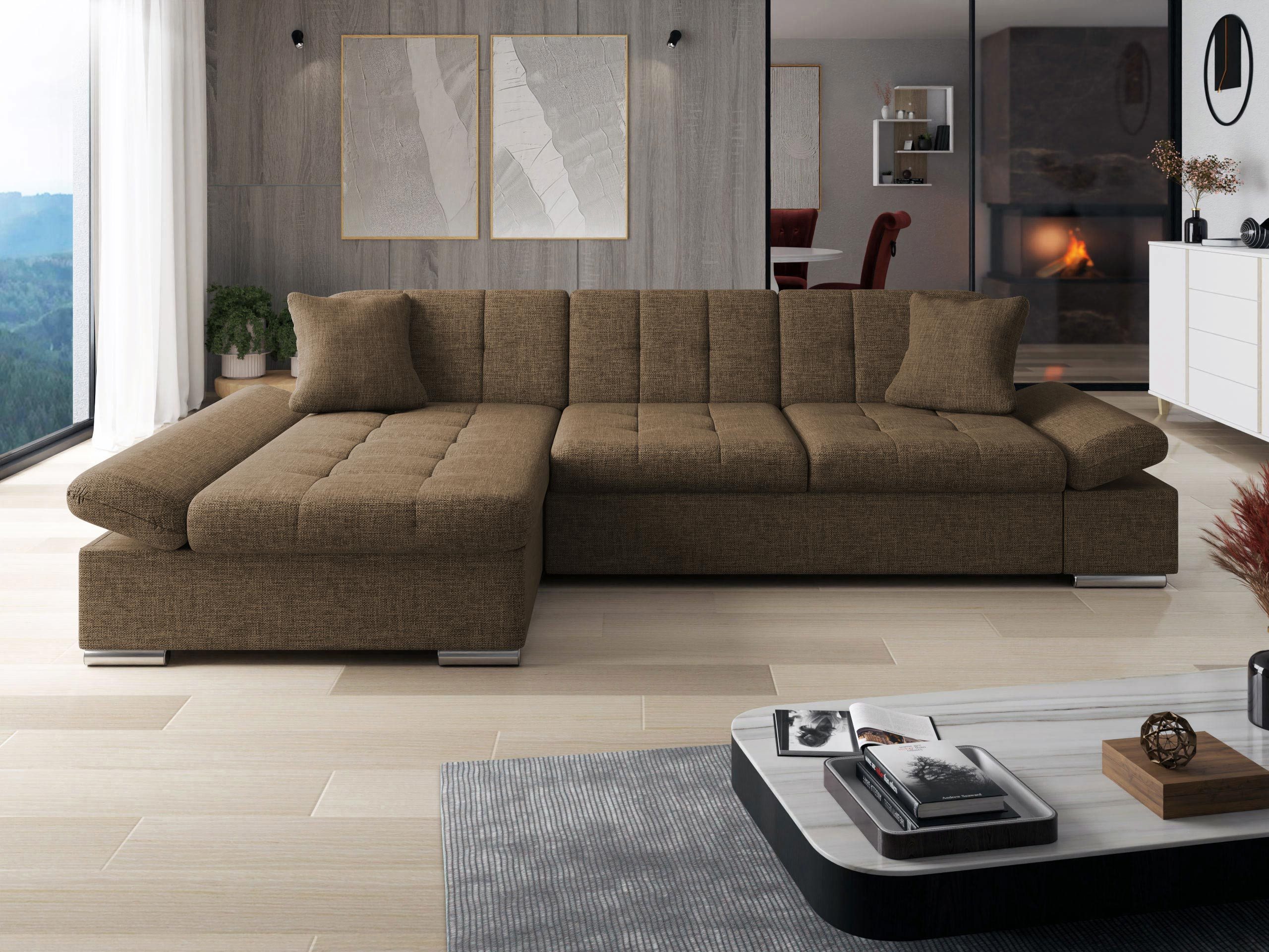 MIRJAN24 Ecksofa Montana Sale, mit Regulierbare Armlehnen, L-Form günstig online kaufen