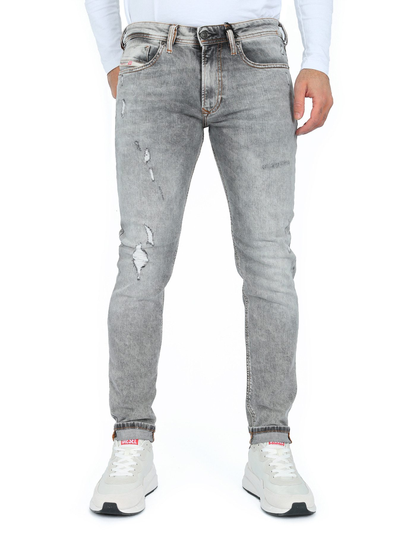 Diesel Skinny-fit-Jeans Destroyed Look - 1979 günstig online kaufen