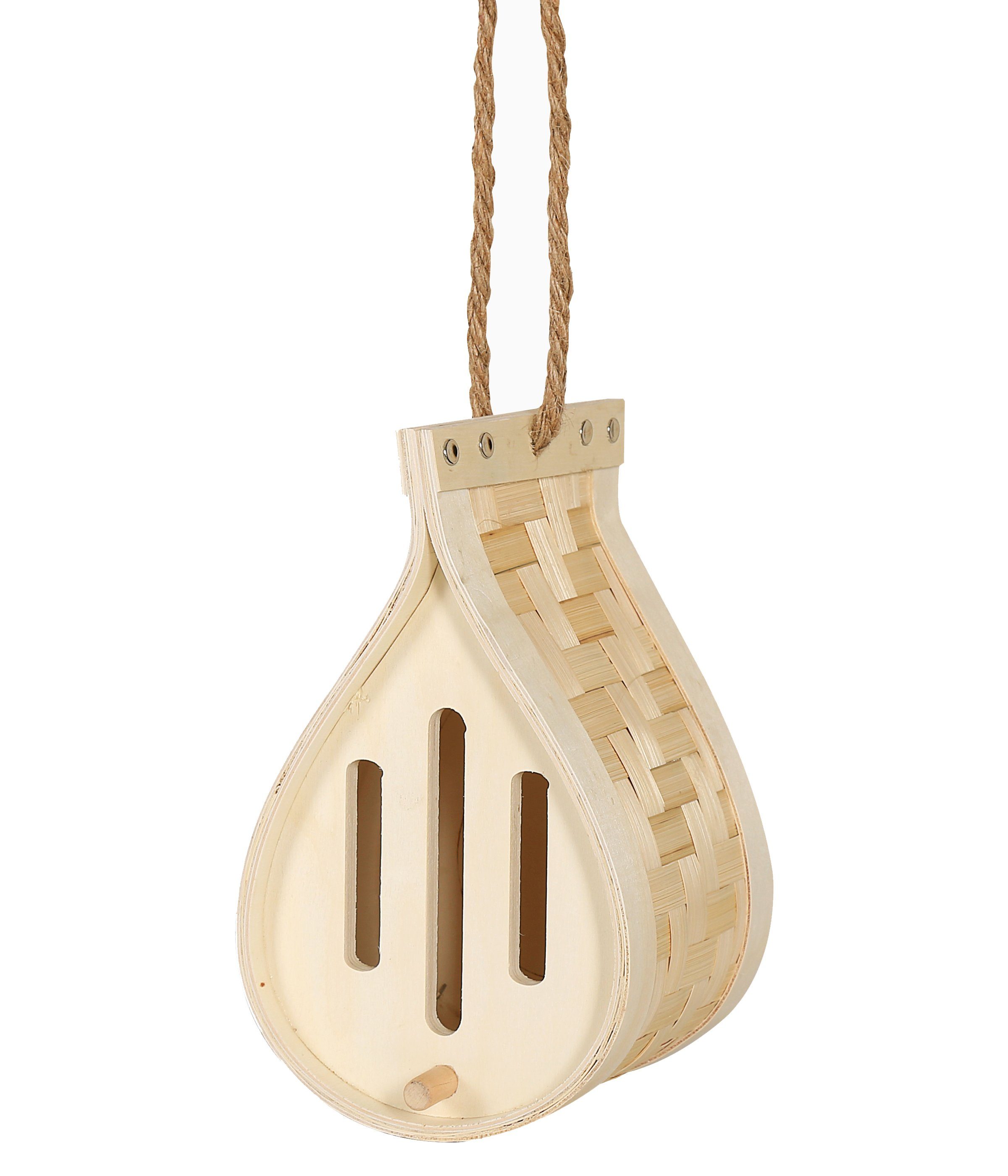 Dehner Insektenhotel Natura Premium Lepido, 21 x 13.5 x 13 cm, Nistkasten für Bienen, Schmetterlinge und Käfer