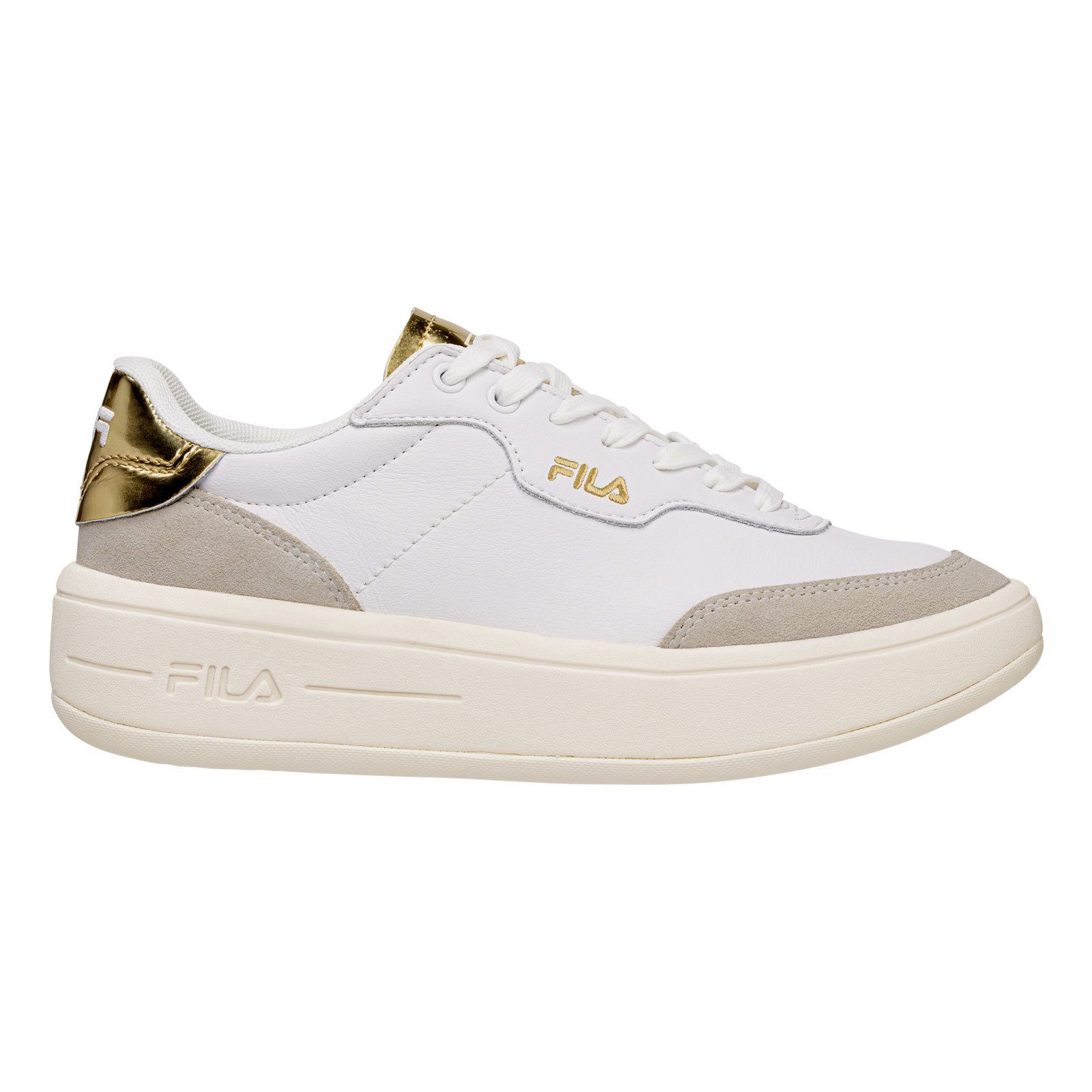 Fila Premium F Wmn Sneaker mit goldenen Details an Ferse und Zunge