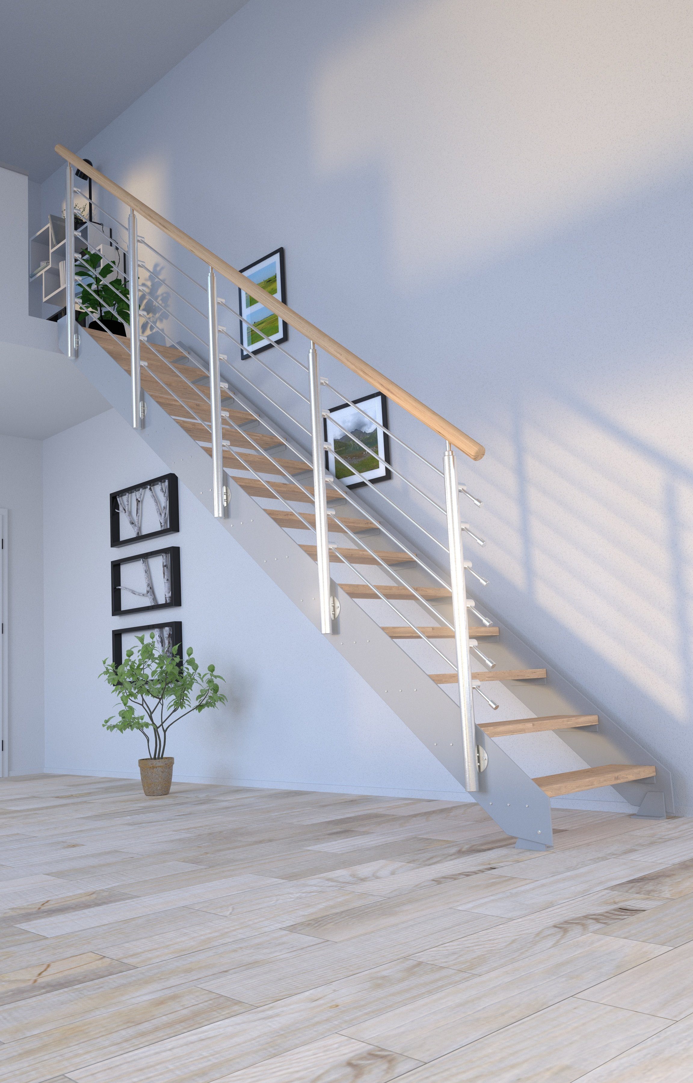 Design, Kos, offen, Stufen Geteilte Starwood Systemtreppe