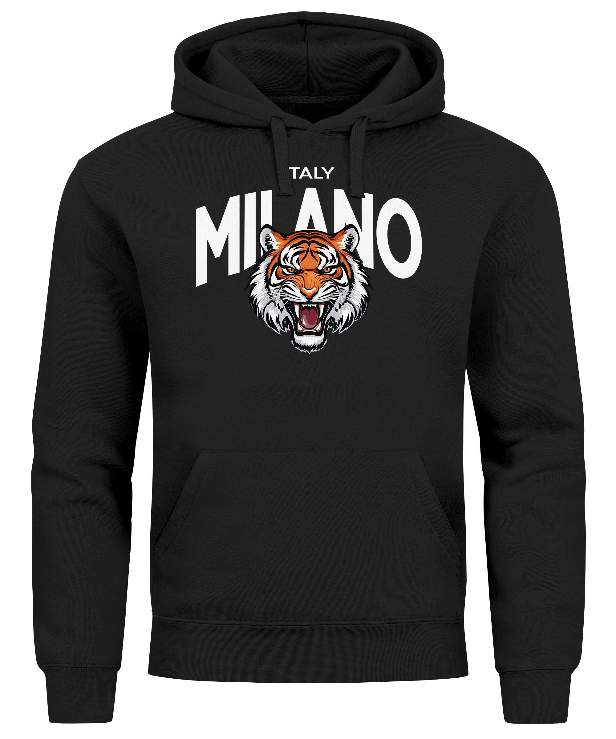 Neverless Hoodie Hoodie Herren Tiger Print günstig online kaufen