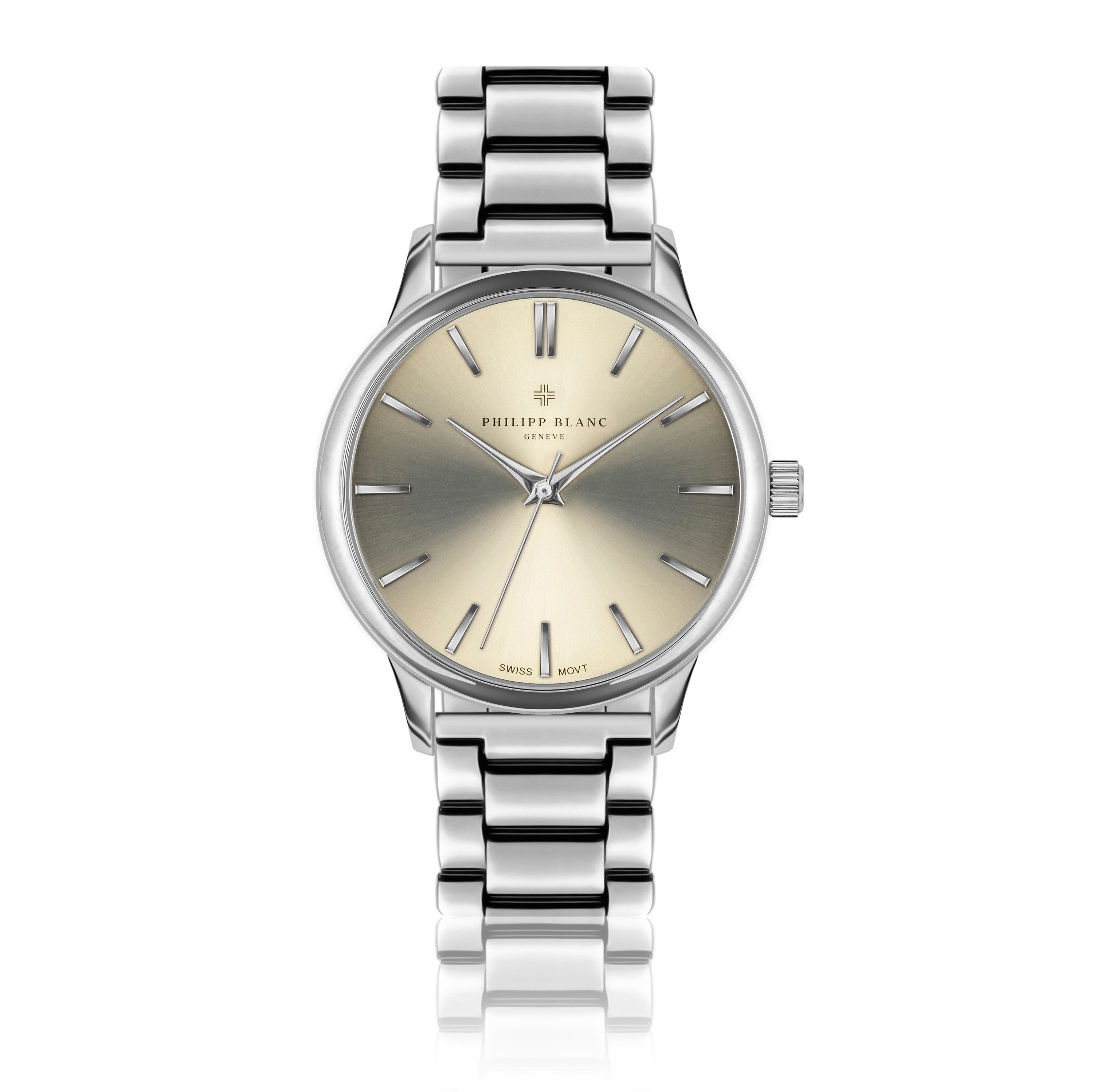 PHILIPP BLANC Quarzuhr PB2-B058S Silver Lugano silver link