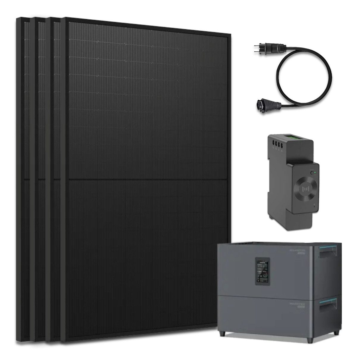 Marstek Balkonkraftwerk 2000W Balkonkraftwerk mit Marstek Jupiter C Plus Erweiterungsspeicher