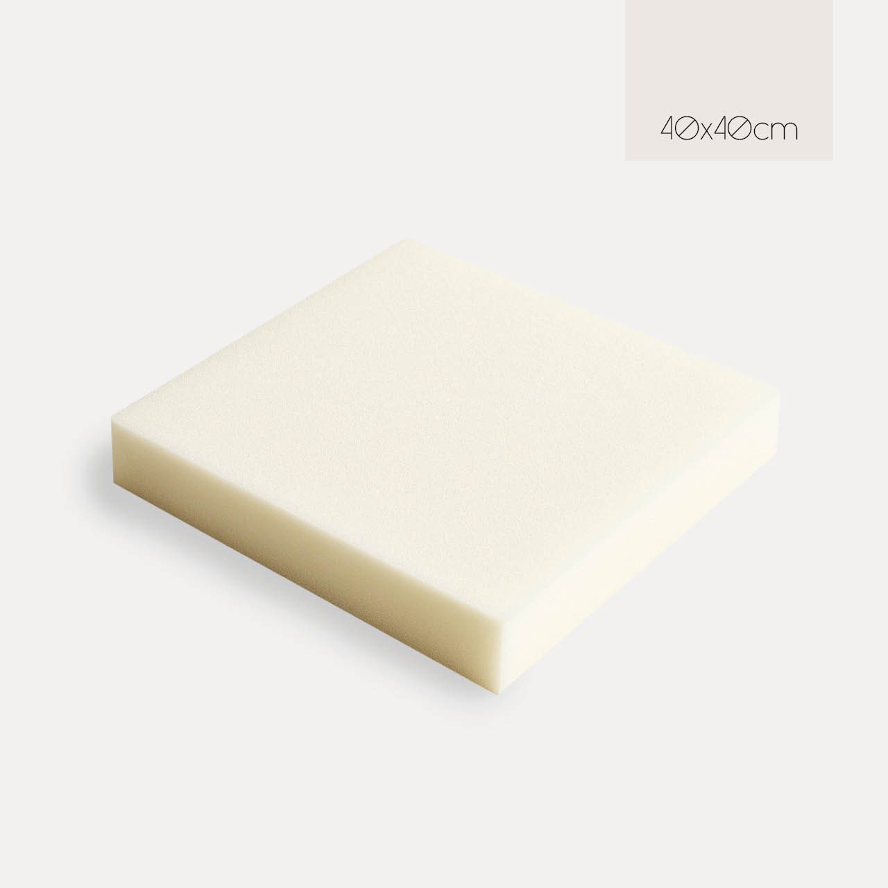 POWER SCHAUMSTOFF Sitzkissen 40x40x3 cm PUR-Schaum T21