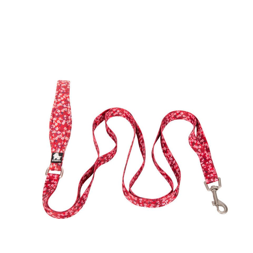 Truelove Hundeleine Soft Leine Floral Poppy rot