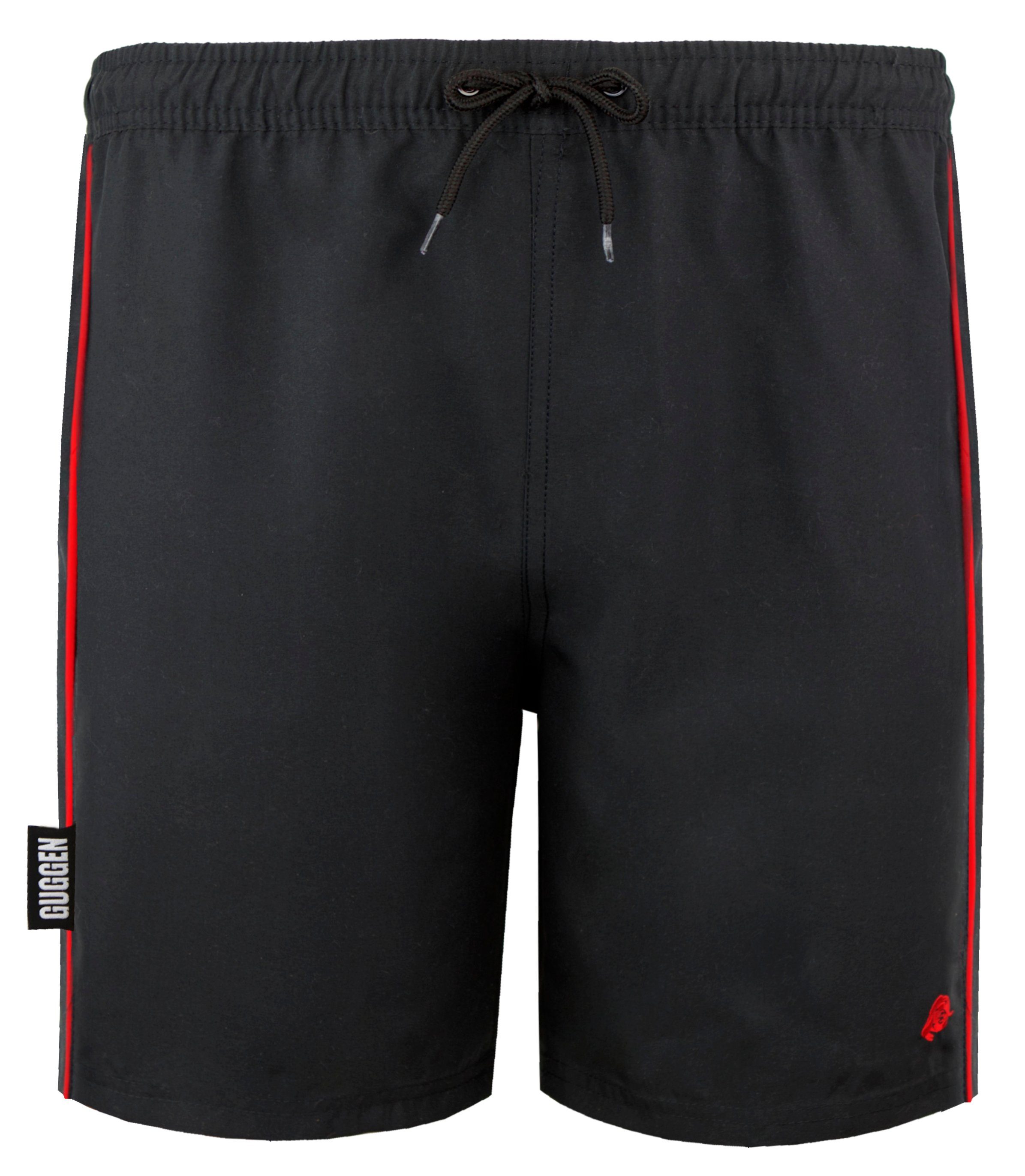 GUGGEN Mountain Badeshorts Herren Badehose BADESHORTS WECHSELT MUSTER BEI NÄSSE MUSTER Schnelltrocknende Badeshorts mit Kordelzug
