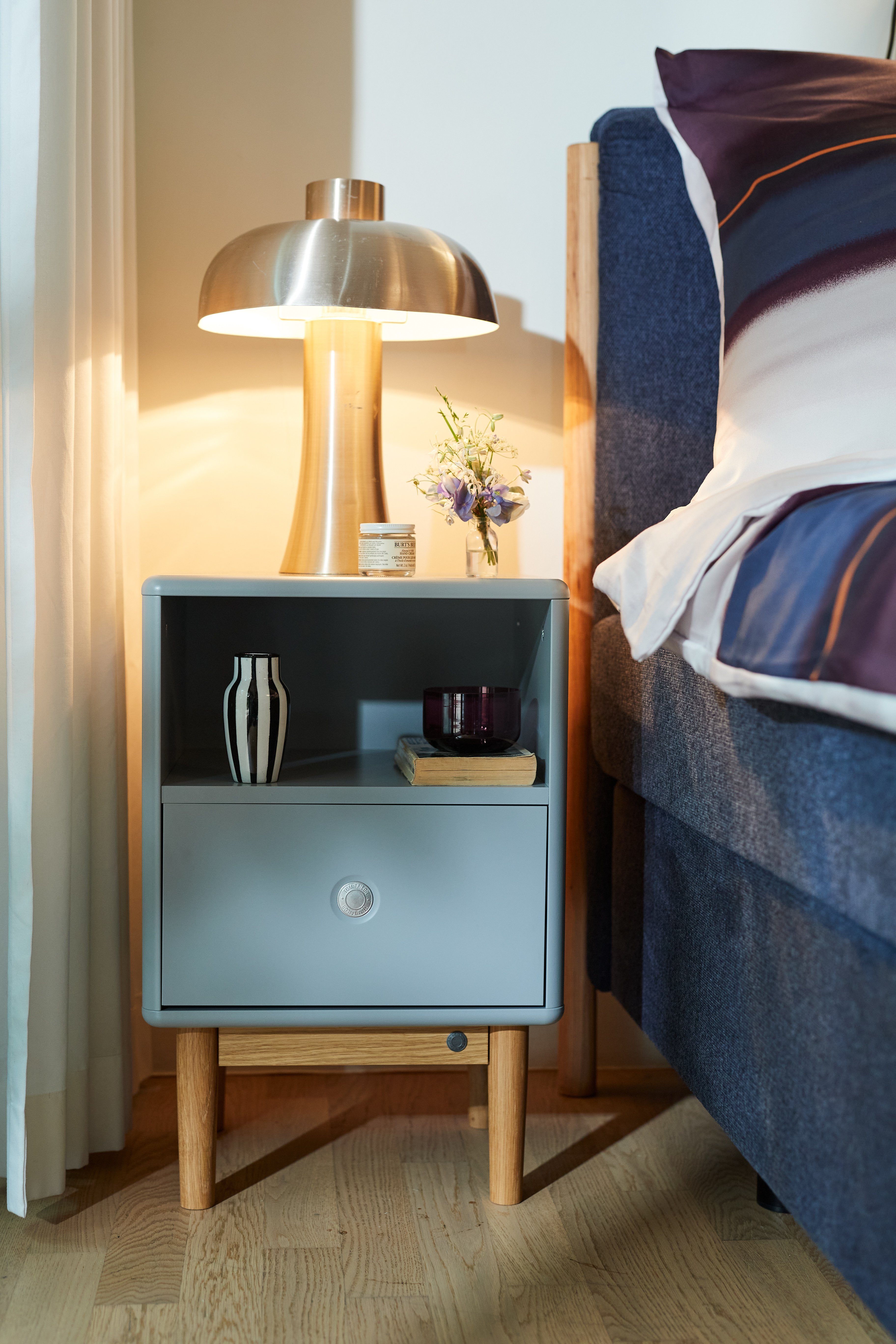 TOM TAILOR HOME Nachtkommode COLOR Bedside Cabinet - 61 x 40 x 33,5 cm - gerundete Kanten, mit Push-to-Open - in vielen schönen Farben