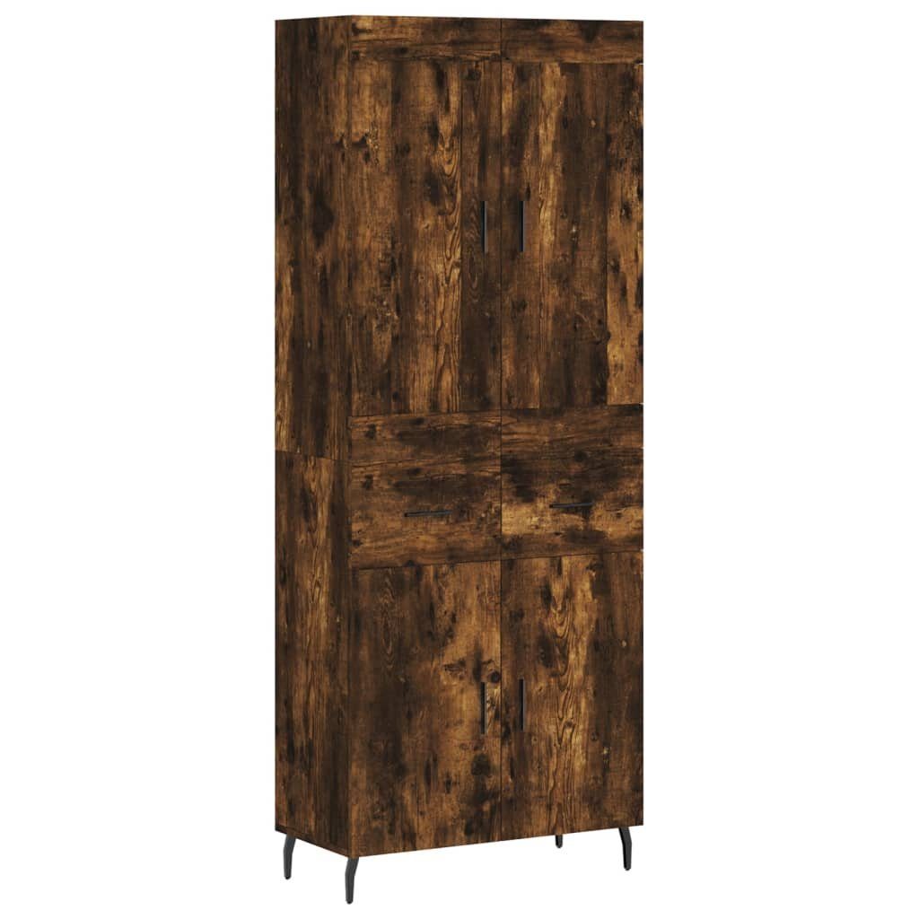 vidaXL Highboard Highboard Räuchereiche 69,5x34x180 cm günstig online kaufen