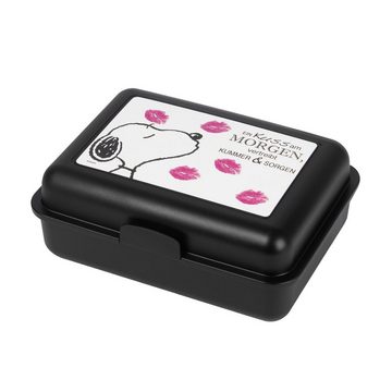 United Labels® Lunchbox The Peanuts Brotdose - Ein Kuss am Morgen vertreibt Kummer & Sorgen, Kunststoff (PP)