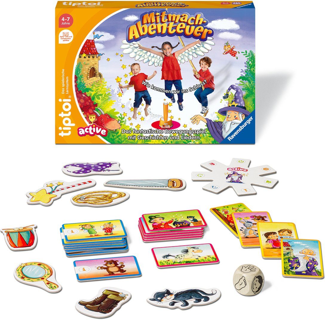 Ravensburger Spiel tiptoi® ACTIVE Mitmach-Abenteuer, Bewegungsspiel, Made in Europe