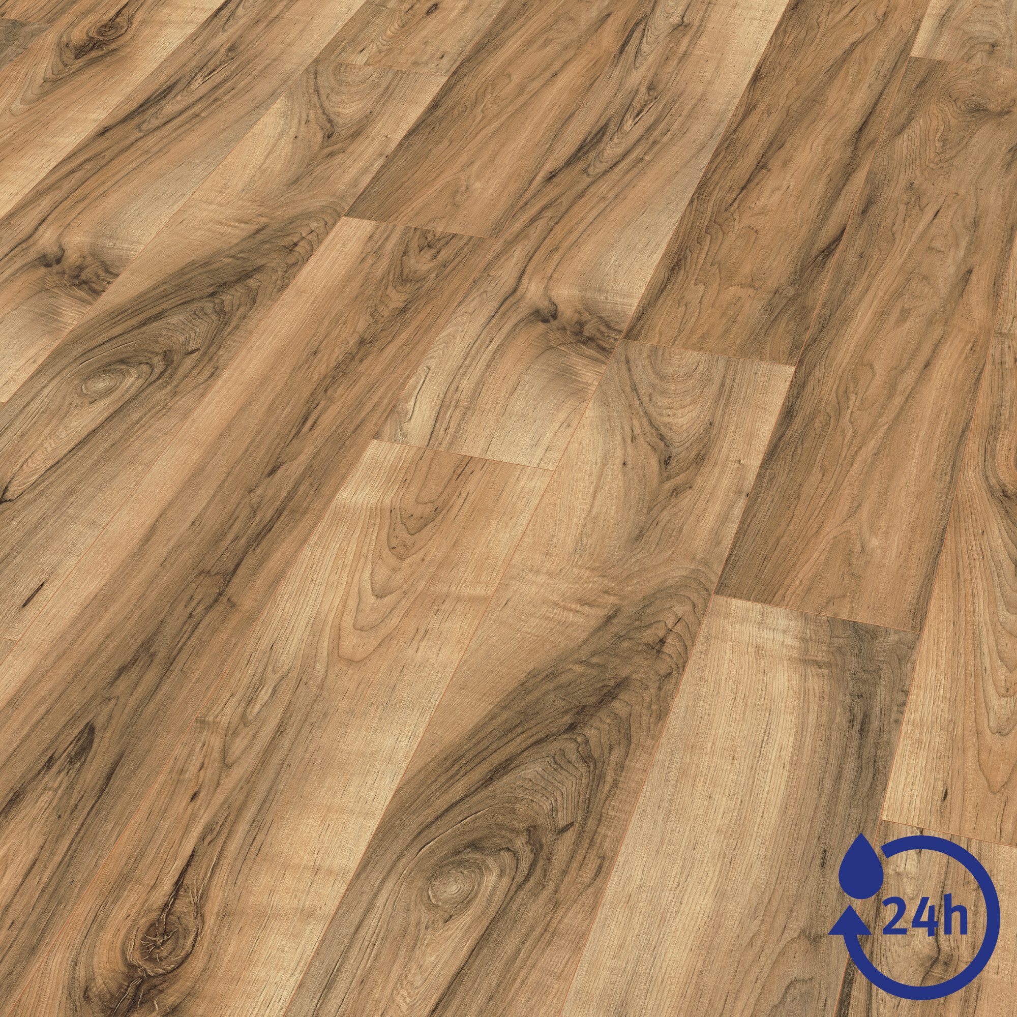 EGGER Laminat NatureSense Aqua EL1071 Perganti Nussbaum braun, (8mm, 1,995m günstig online kaufen