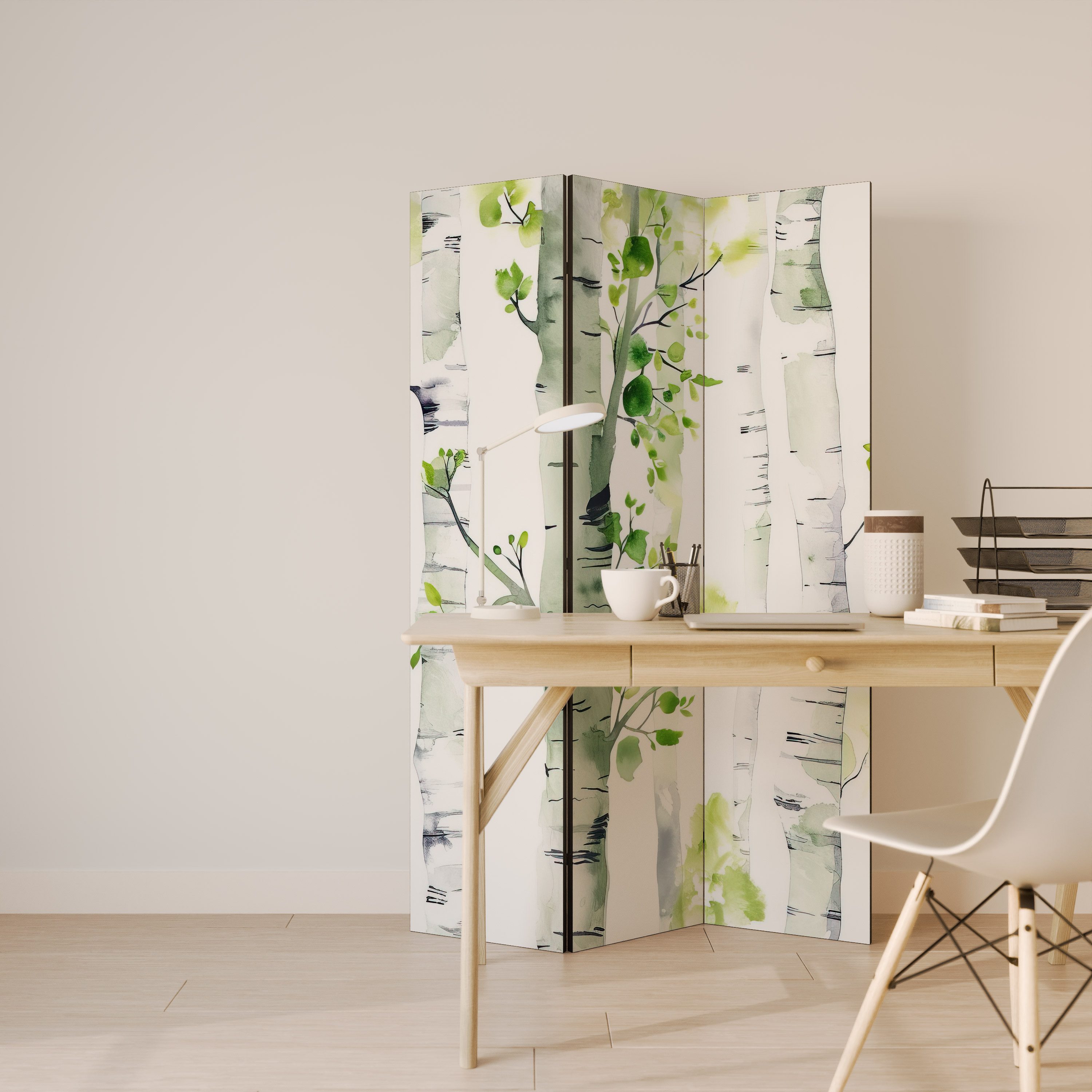 SPACEREBELS Paravent, Raumteiler - 3-teilig Raumtrenner, günstig online kaufen