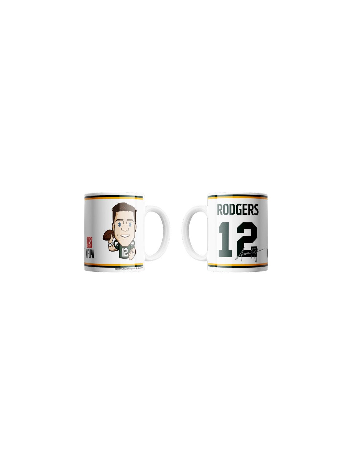 Green Bay Packers Becher Aaron Rodgers Emoji Jumbo-Tasse 440 ml, Keramik