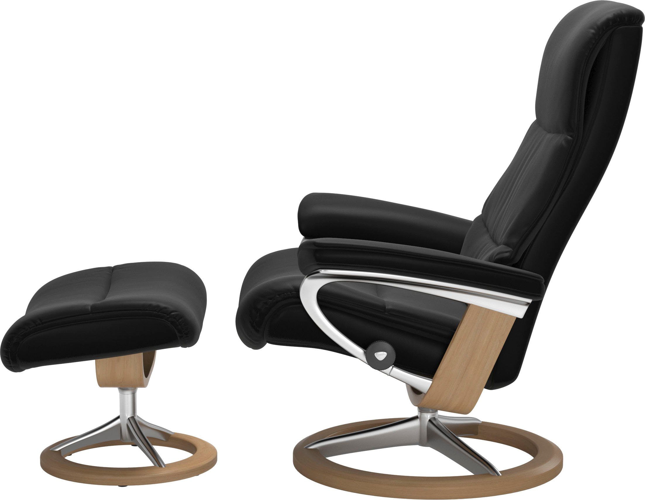 Signature M,Gestell Eiche mit Größe Base, Relaxsessel View, Stressless®