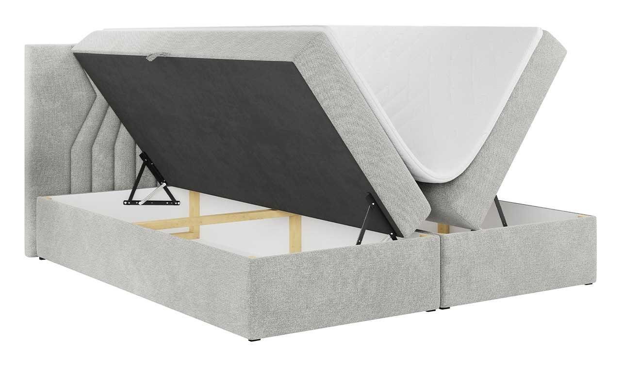 MKS MÖBEL Boxspringbett STELLE Multipocket-Matratze, für Doppelbett, 2, Schlafzimmer, Praktisch Modern