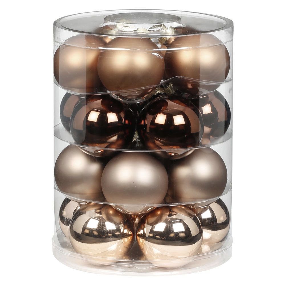 MAGIC by Inge Christbaumschmuck, Weihnachtskugeln Glas 6cm, 20 Stück