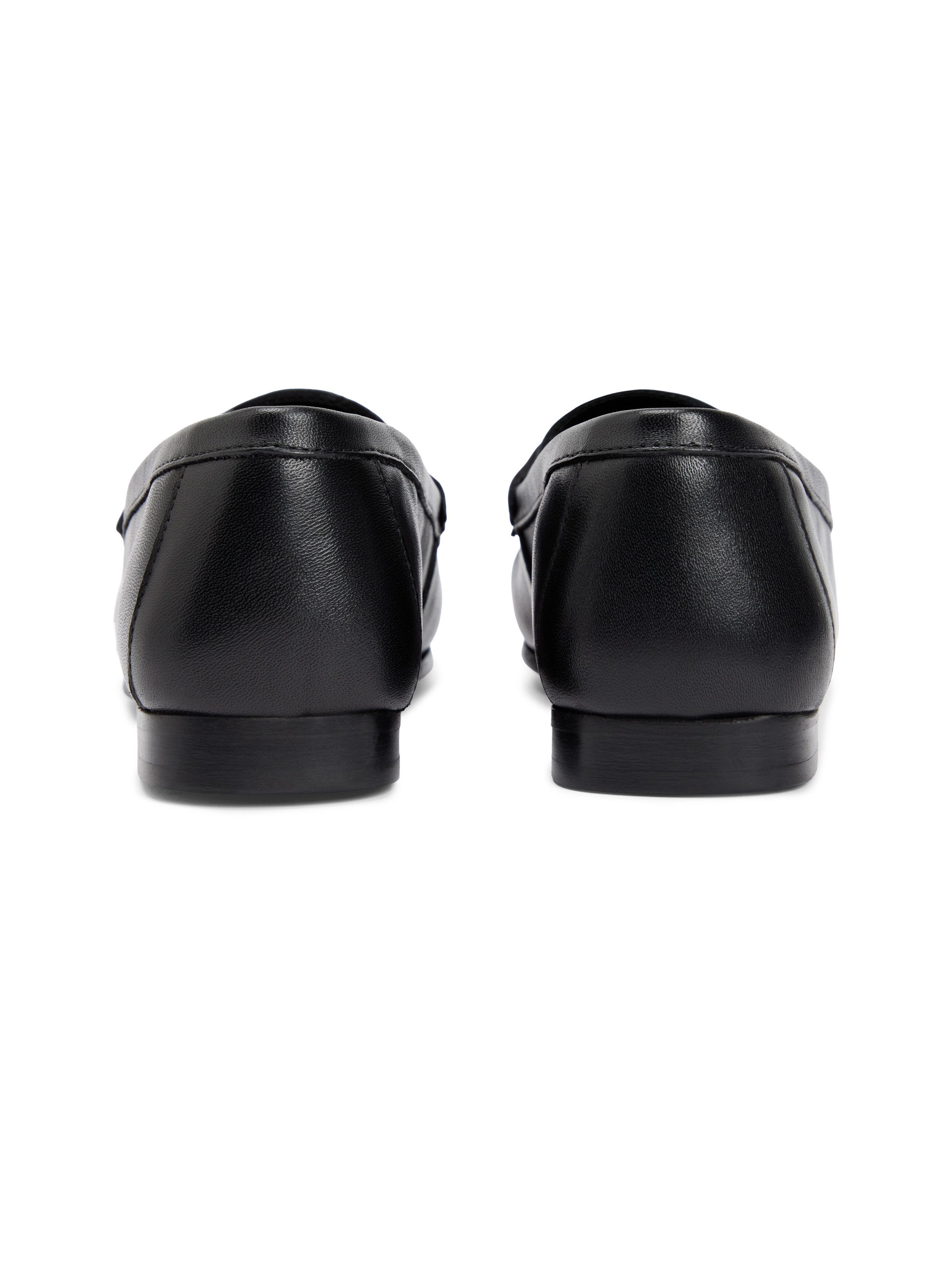 Tommy Hilfiger TH CHAIN LEATHER LOAFER Loafer Businesschuh, Slipper, Schlupfschuh mit goldfarbener Zierkette