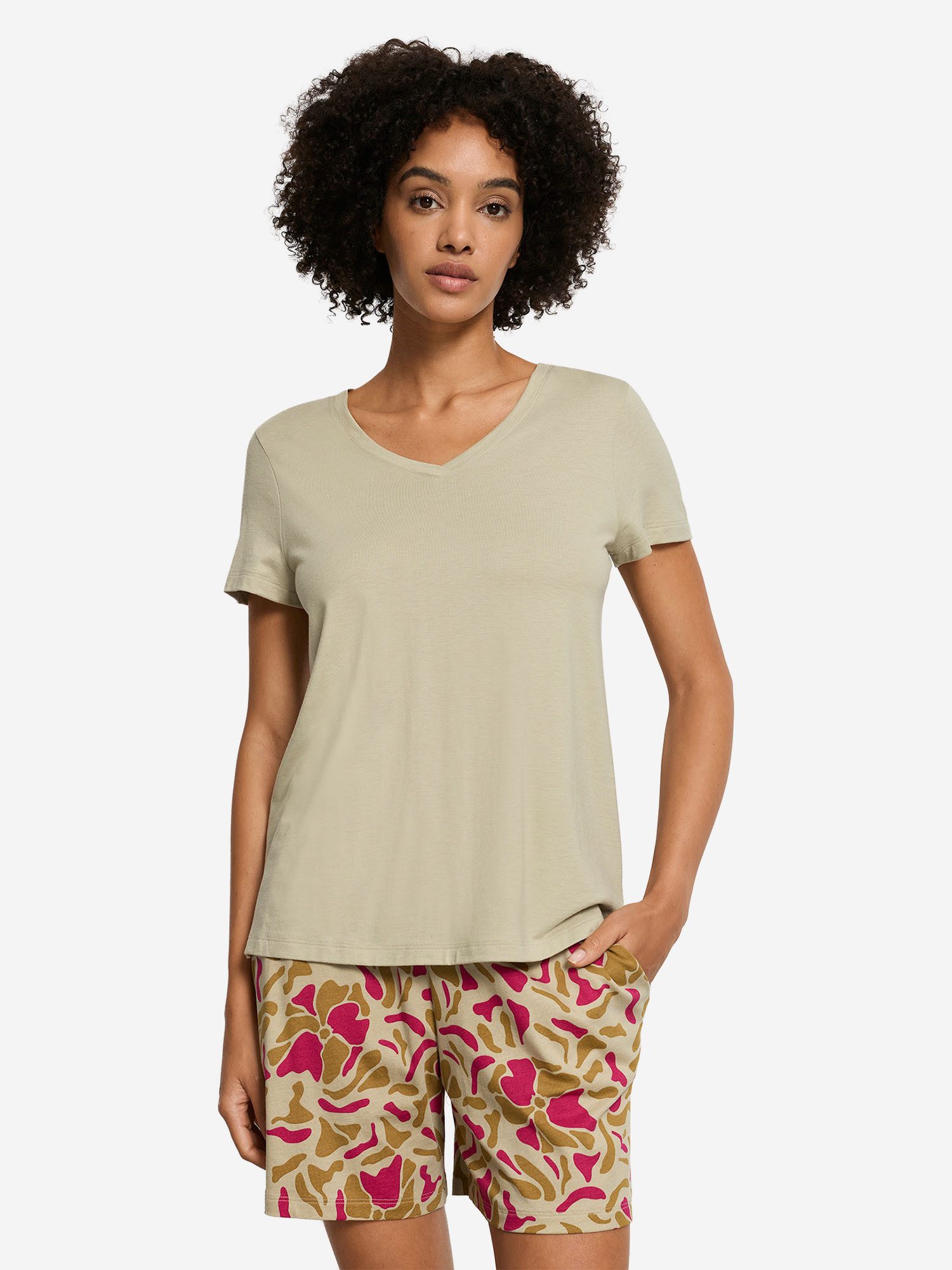 Hanro T-Shirt Sleep & Lounge Tee Shirt, Kurzarmshirt, Basic Shirt