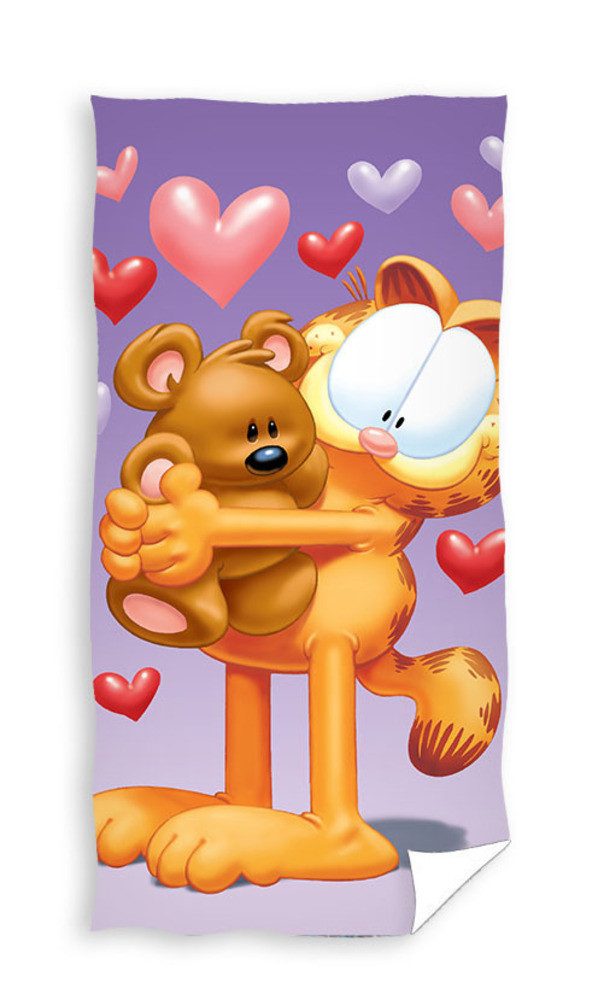 Garfield Strandtuch Garfield Badetuch Handtuch Strandtuch günstig online kaufen