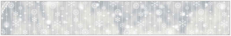 Fensterfolie Look Schneeflocken white, MySpotti, halbtransparent, glatt, 200 x 30 cm, statisch haftend