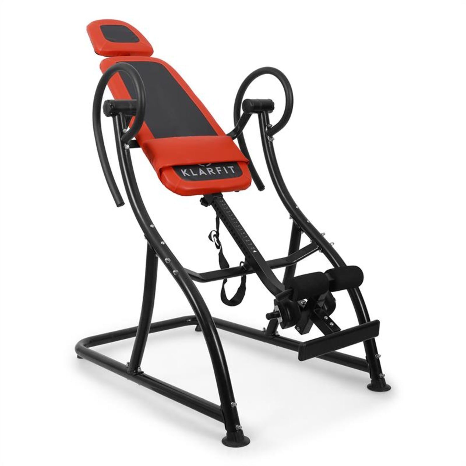 KLARFIT Rückentrainer Relax Zone Comfort Fitness Inversionstrainer Schwerkrafttrainer Inversionsbank, (Set, Gym Rückenkissen), mit
